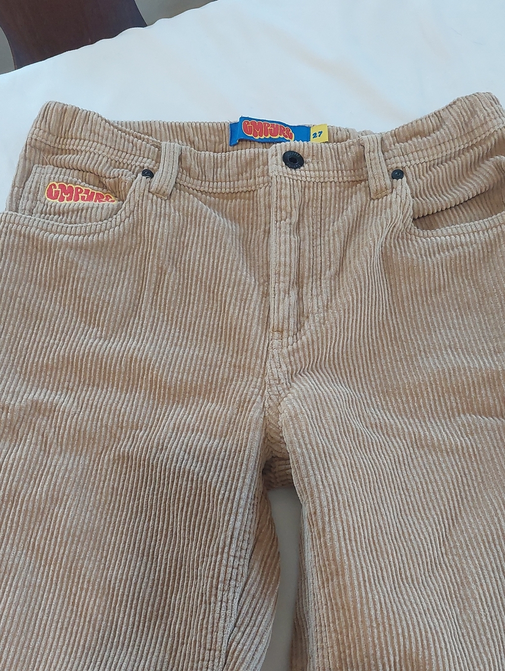 Empyre Beige Corduroy Relax Pants .Size 27 Waist - Picture 2 of 7